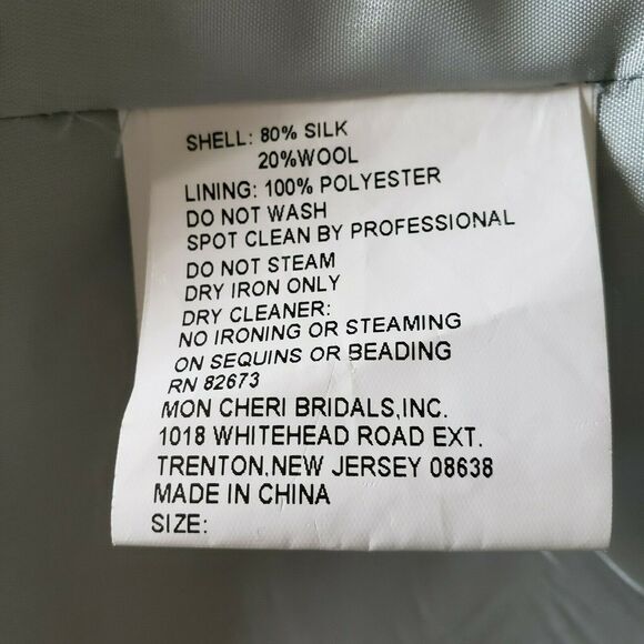 Social Occasions by Mon Cheri Two-Piece Aqua Dress & Jacket Size 10 - Picture 10 of 14